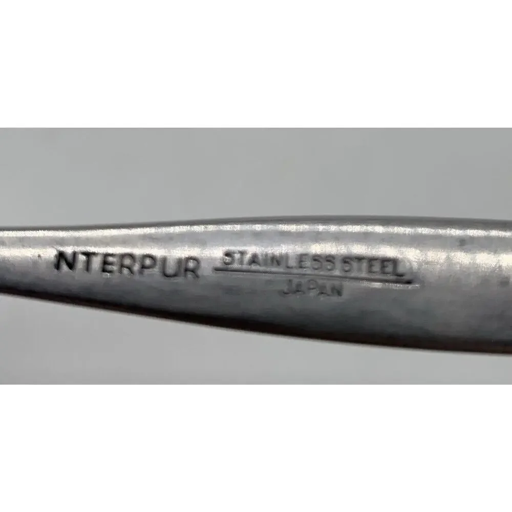 Vtg Interpur Japan Stainless INR4 Flatware Teaspoon Discontinued HTF Replacement - Picture 3 of 3